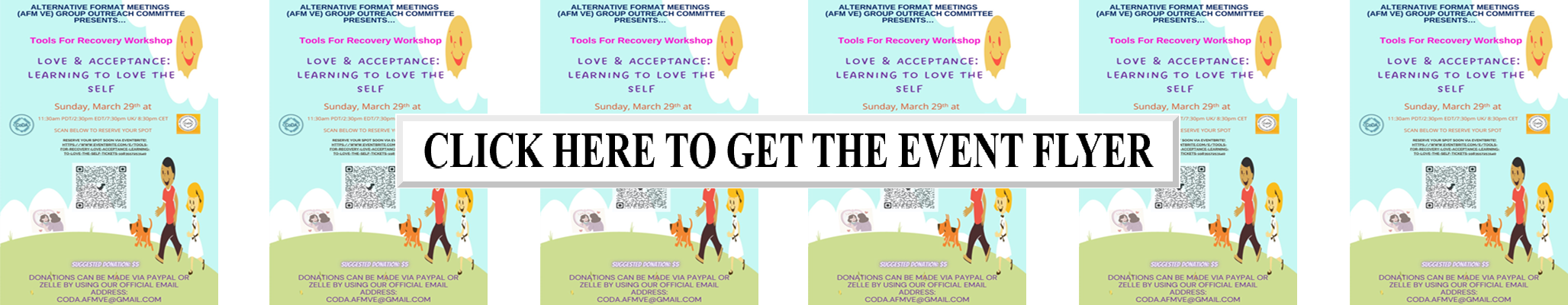 The Alternate Format Meetings (AFMVE) Group Outreach Committee Presents... Love & Acceptance: Learning to Love the Self
