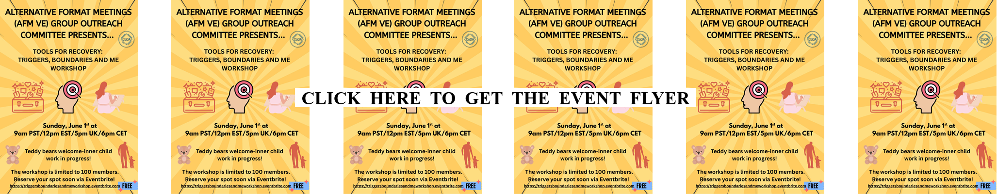 The Alternate Format Meetings Group Outreach Committee Presents... Tools For Recovery Workshop